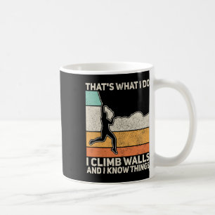 Mannen Vintage Berg Rotsklimmen Boulder Grappig Koffiemok