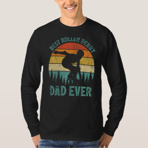 Mannen Vintage Best Roller Derby Pap Ever Vader's T-shirt