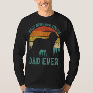 Mannen Vintage beste gedekte Collie pap van vader" T-shirt