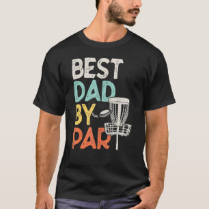 Mannen Vintage Beste Papa Door Par Disc Golf Papa T-shirt