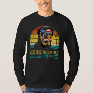 Mannen Vintage Beste Rottweiler Pap Ooit Mannen Va T-shirt