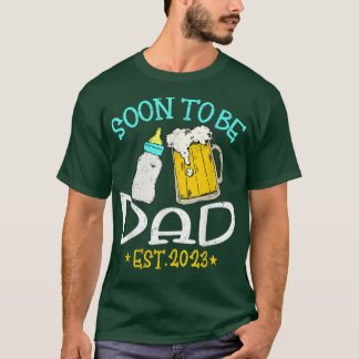 Mannen Vintage binnenkort vader 2023 grappige zwan T-shirt