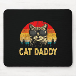 Mannen Vintage Cat Daddy Fun Cat Lover Gift Cat Pa Muismat