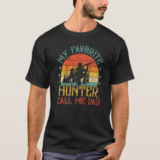 Mannen Vintage Mijn favoriete jagers noemen me Da T-shirt