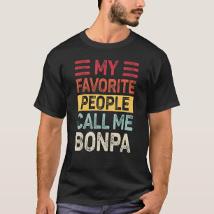 Mannen Vintage Mijn favoriete mensen noemen me Bon T-shirt
