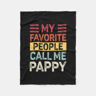 Mannen Vintage Mijn favoriete mensen noemen me pap Fleece Deken
