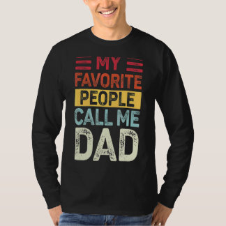 Mannen Vintage Mijn favoriete mensen noemen me pap T-shirt