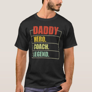 Mannen Vintage papa hero coach legende papa vader' T-shirt