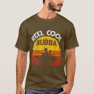 Mannen Vintage Reel Cool Bubba Fish Fishing Father T-shirt