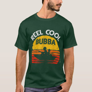 Mannen Vintage Reel Cool Bubba Fish Fishing Father T-shirt