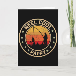 Mannen Vintage Reel Cool Pappy Vis Vissen Grappig Kaart