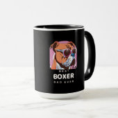 Mannen Vintage Retro Boxer Hondenliefhebber Papa Mok (Voorkant rechts)