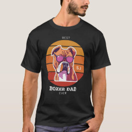 Mannen Vintage Retro Boxer Hondenliefhebber Pet Da T-shirt