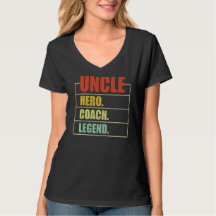 Mannen Vintage Uncle Hero Coach Legend Uncle Fathe T-shirt