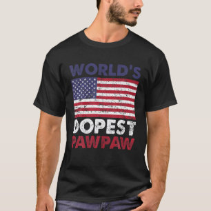 Mannen Vintage van de Dopest Pawpaw Amerikaanse FL T-shirt