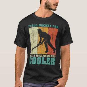 Mannen Vintage veld hockey vader als een gewone va T-shirt