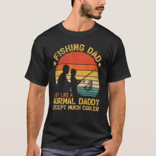 Mannen Vintage Vist papa net als een normale papa T-shirt