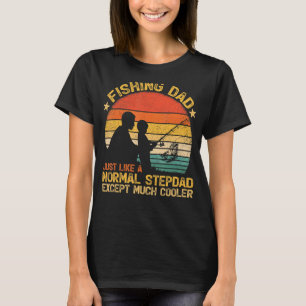 Mannen Vintage Vist papa net als een normale stepd T-shirt