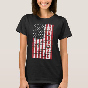 Mannen Vintage VS Amerikaanse vlag Bonus Papa voor T-shirt