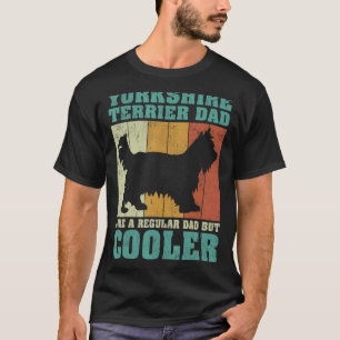 Mannen Vintage Yorkshire Terrier Dad als een gewon T-shirt