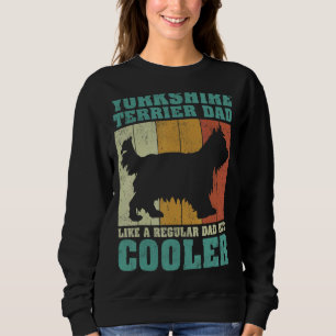 Mannen Vintage Yorkshire Terrier Dad als een gewon Trui
