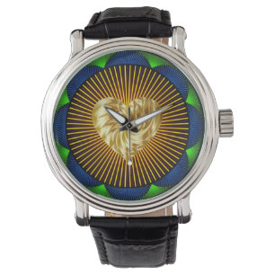 Mannen Vintage Zwart Lederen Strap Horloge – Color