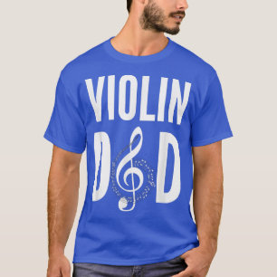 Mannen Violin dad muziek verdrievoudigt de tsjechi T-shirt