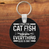 Mannen vis Vist visserij Funny Gezegde Fishe Sleutelhanger (Voorkant)
