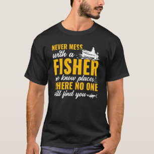 Mannen Vissen Visser Negeer Nooit Een Visser T-shirt