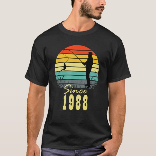 Mannen Vissende 35e verjaardag sinds 1988 - Zonnev T-shirt (Voorkant)