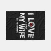 Mannen Vissende quote voor visser en vaders Fleece Deken (Voorkant (Horizontaal))