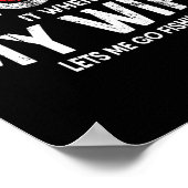 Mannen Vissende quote voor visser en vaders Poster (Hoek)