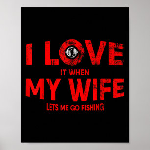 Mannen Vissende quote voor visser en vaders Poster