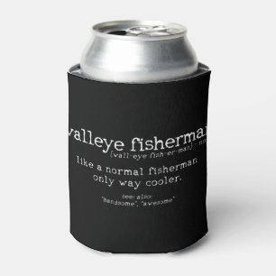 Mannen vissoort "Walleye Fisherman Definition Funn Blikjeskoeler