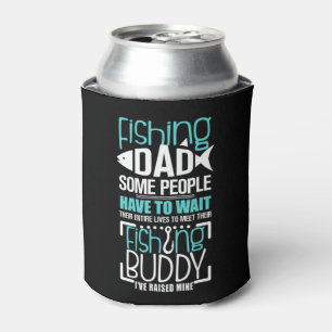 Mannen Vist pap Funny Father Kind Matching T-Shirt Blikjeskoeler