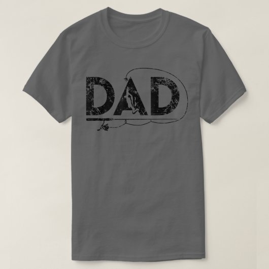 Mannen Vist papa, Vaderdag Gift Papa of Gran T-shirt (Design voorkant)
