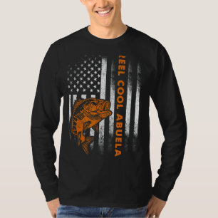 Mannen Vlag Amerikaanse Reel Cool Abuela Fathe T-shirt