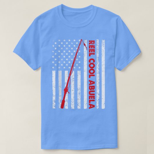Mannen  vlag Amerikaanse Reel Cool Abuela Vader T-shirt (Design voorkant)