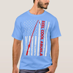 Mannen vlag Amerikaanse Reel Cool Abuela Vader T-shirt