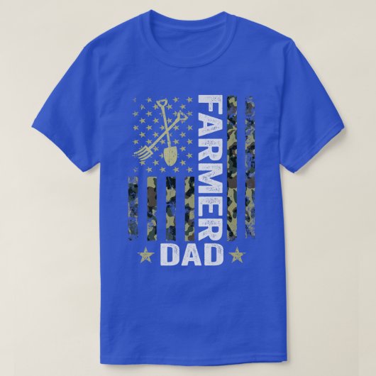Mannen Vlag Camoue Farmer T-shirt (Design voorkant)