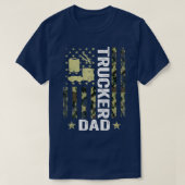 Mannen Vlag Camoue Trucker T-shirt (Design voorkant)