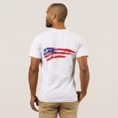 Mannen vlag van Bella Canvas T-Shirt-USA T-shirt (Achterkant volledig)