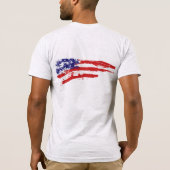 Mannen vlag van Bella Canvas T-Shirt-USA T-shirt (Achterkant)