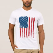 Mannen vlag van Bella Canvas T-Shirt-USA T-shirt (Voorkant)