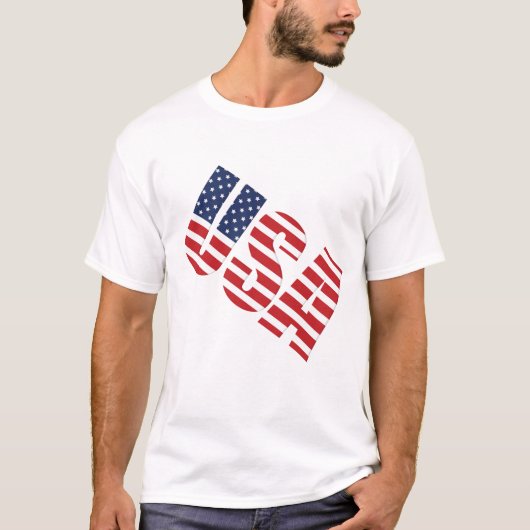 Mannen Vlag VS T-Shirt (Voorkant)