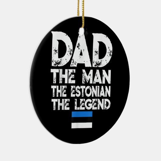 Mannen Vlaggenkasteel Pap Estonian Legend Vader Keramisch Ornament (Rechts)