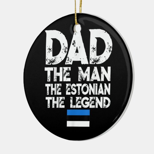 Mannen Vlaggenkasteel Pap Estonian Legend Vader Keramisch Ornament (Links)