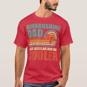 Mannen vliegende vader als een gewone vader, maar t-shirt