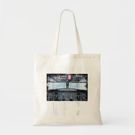 Mannen vliegpiloot van Funny Ik zal in mijn Kantoo Tote Bag (Voorkant)