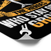 Mannen Vliegtuig Mechanic Hero Design for a vliegt Poster (Hoek)